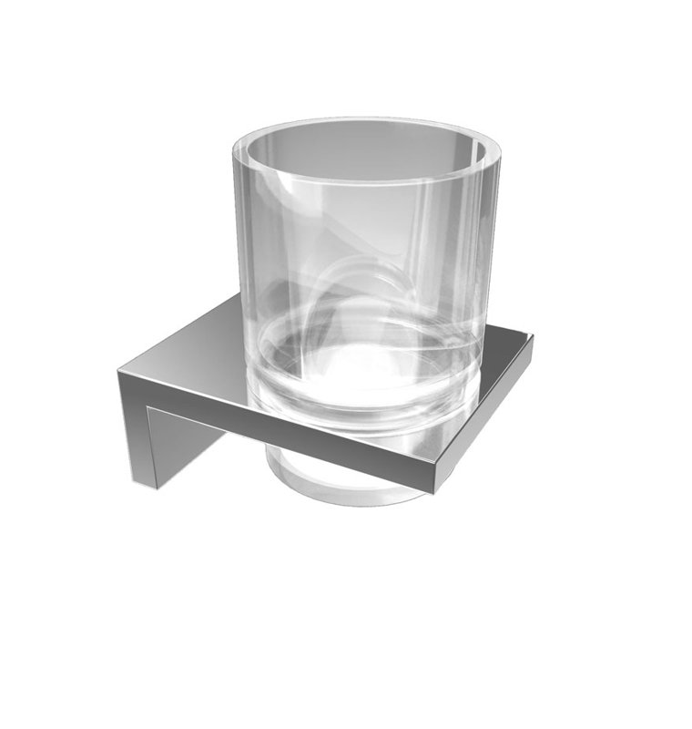 Culbuteur en verre Speers, Chrome
