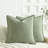 Super Soft Velvety Slub Heavy Chenille Decorative Pillow Cover with Flange (Set of 2)-122610491-122610486