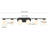 Varlet 6-Light Modern Bathroom Dimmable Vanity Light with White Glass Shades