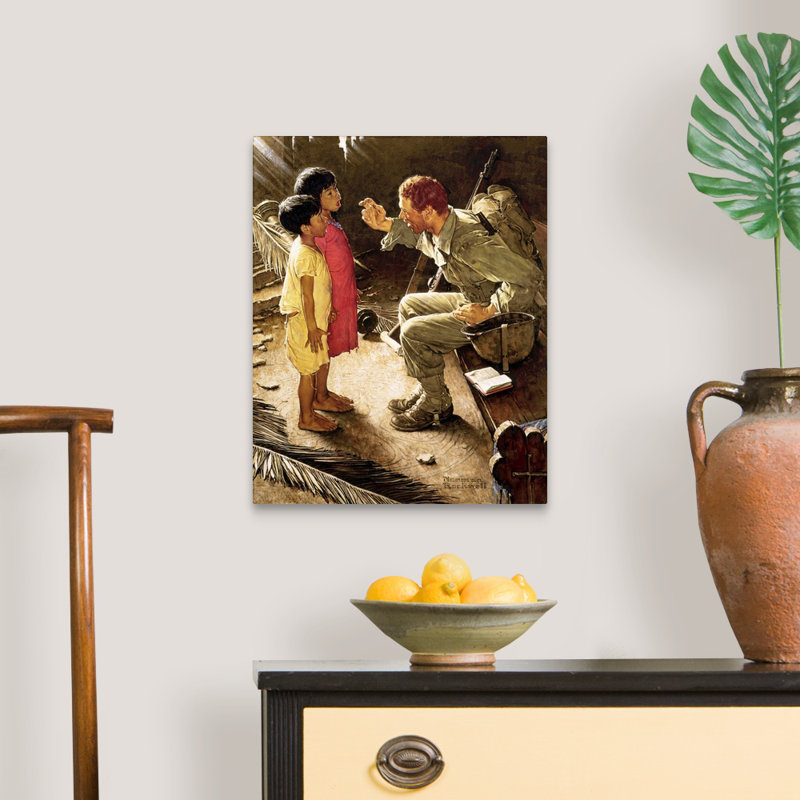 «O'er the land of the free», art mural sur toile, H 20 po x l 16 po x P 1,25 po, Toile tendue