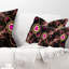 Conception abstraite mauve en 3D - oreiller imprimé abstrait
