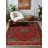 Zaria Collection Digital Print Cotton-Polyester Burgundy Oriental Rug-863078382