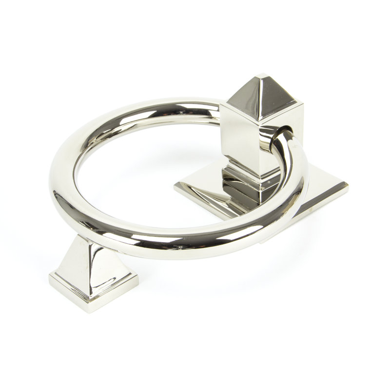 Ring Door Knocker, Polished Nickel