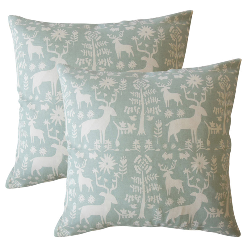 Square Pillow Cover & Insert, Dew