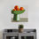 «Green Bowl Oranges», art minimaliste contemporain coloré, art mural