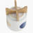 S/2 5/8" FUNKY PLANTER W/ STAND, WHITE