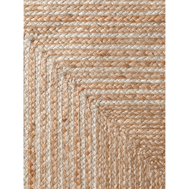 Hanse Home Juno Line - Jute Rug, Natural Rug for Living room, Bedroom, Diningroom, Rectangle 160 x 230 cm, Gold