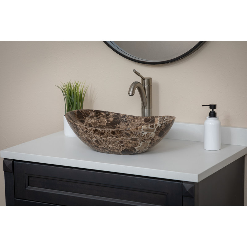 Lavabo de salle de bain noir / brun 13 po Eden Bath
