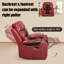 Canapé simple inclinable en cuir Abba Air-1748774622