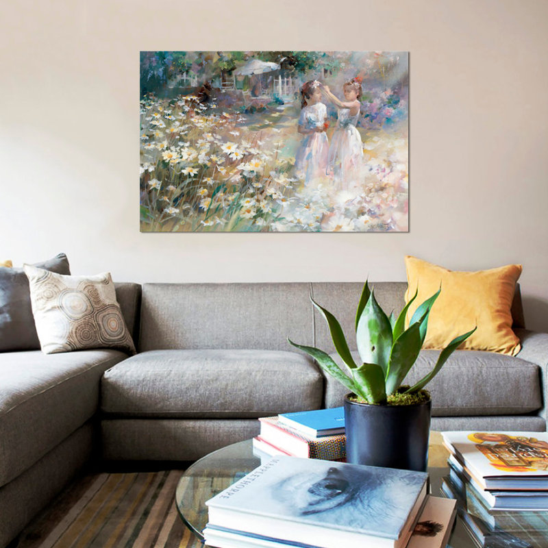 « bridesmaids », reproduction sur toile, H 18 po x l 26 po x P 1,5 po, Toile tendue, Pas de tapis
