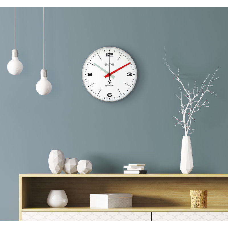Drake Chrome Smiths Wall clock 30cm