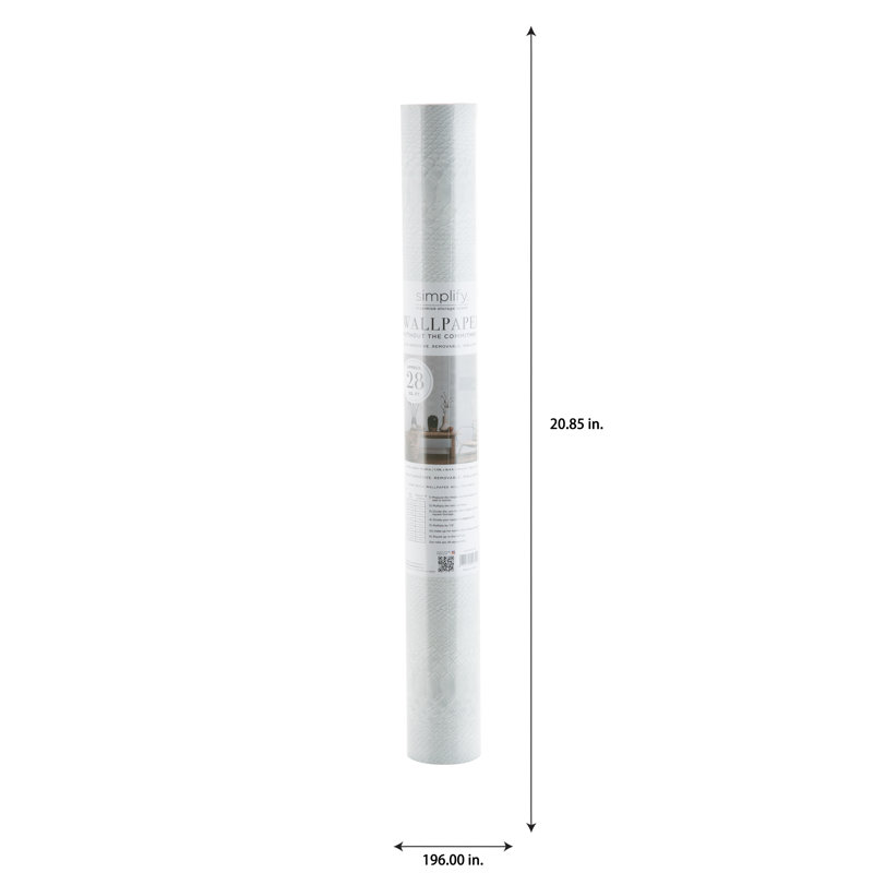 Rouleau de papier peint adhésif lisse L 16 pi x l 1,75 po Simplifier