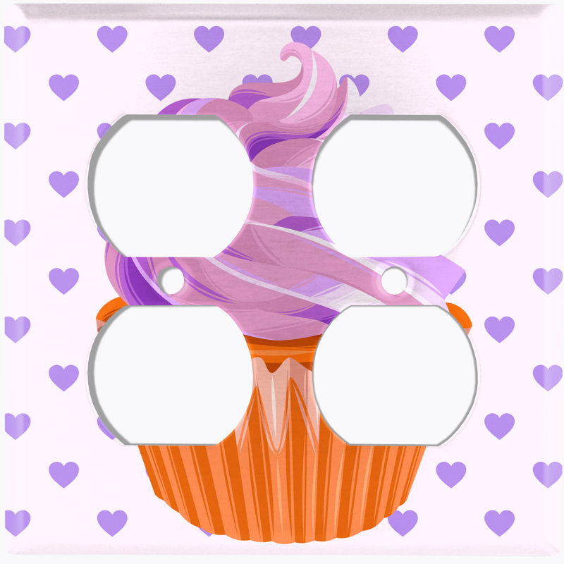 Plaque murale 2 bandes urple Cupcake Frosting