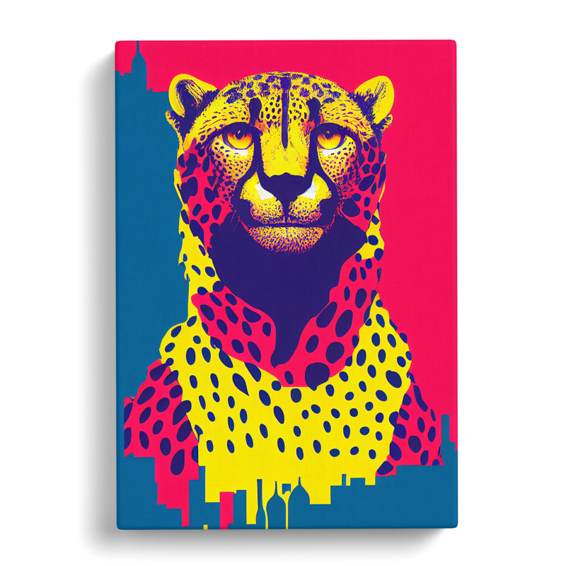 Cheetah Pop - Wrapped Canvas, 76cm H x 50cm W x 3cm D