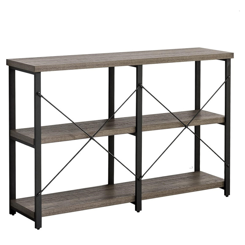 Keedyn Console Table, Gray Oak, 30.1" H x 47.2" W x 11.8" D