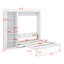 Lit escamotable mural avec tablettes Murphy-1337584125