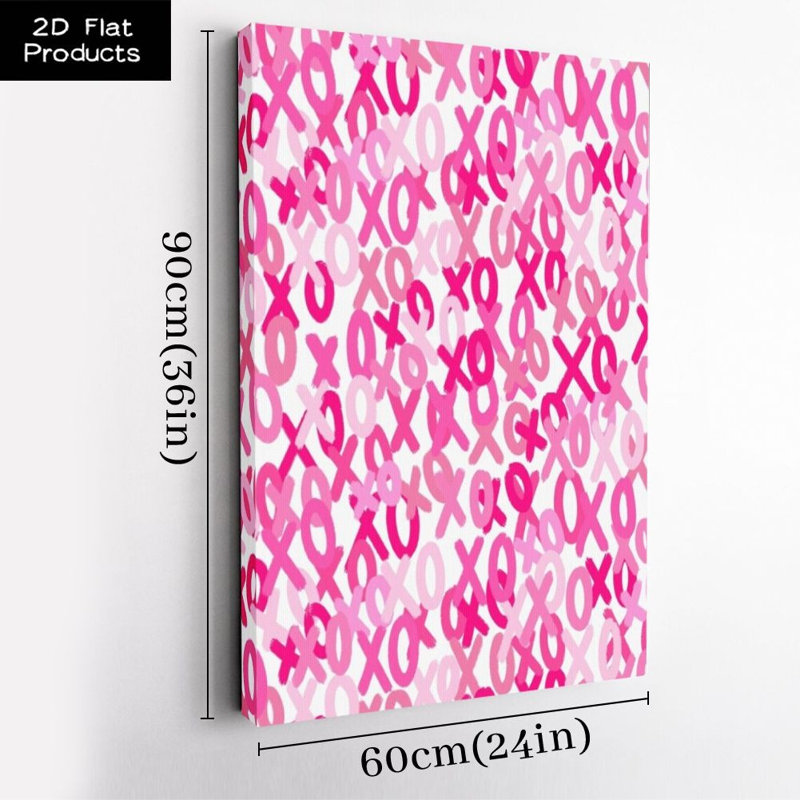 1pc Saint-Valentin, impression sur toile encadrée, affiche de la Saint-Valentin, impression sur toile pour salon, chambre, bureau, salle de bain, dortoir, prêt à accrocher