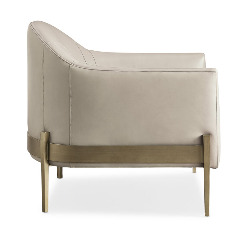 Modern Remix Barrel Chair, Beige