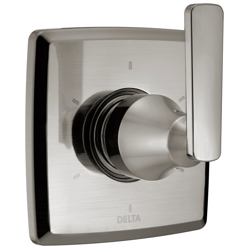 6-Setting 3-Port Diverter Trim, Stainless