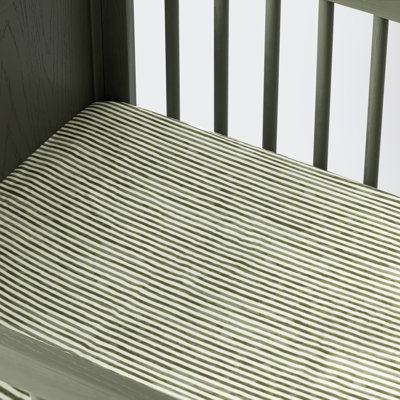 All-Stages® Midi Crib Sheet in GOTS Certified Organic Brushed Cotton by Nate Berkus