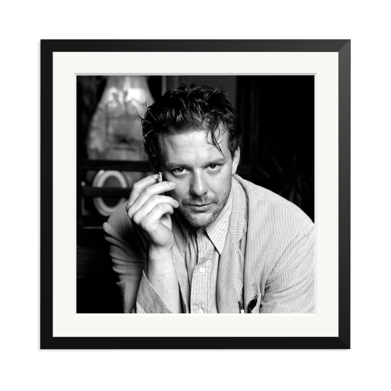 Mickey Rourke, '87, Black, 25" H x 25" W