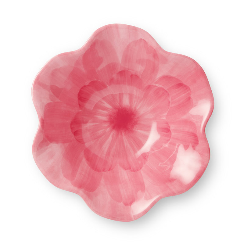 Ensemble de 4 bols à motif floral en mélamine 3D Wildflower Pink