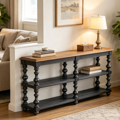 American Country Style Solid Wood Console Table
