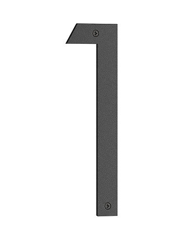 Numéro de maison nordique en acier inoxydable H 9 po, 6