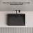 MonBlari 24" X 14" Solid Surface Rectangle Bathroom Vessel Sink Matte Black-120971972-131530042