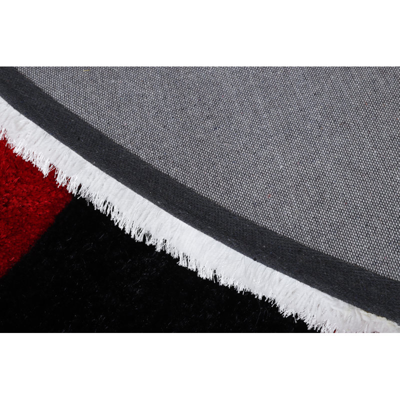 Thionville Abstract Indoor Rug, Round 7'