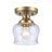 Zarach 1-Light Semi-Flush with Clear Glass-422325089