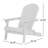 Teigan Rustic Outdoor Acacia Wood Folding Adirondack Chair with Wide Armrests and Traditional Slatted Design for Backyard, Garden, Porch Deck-1212402661