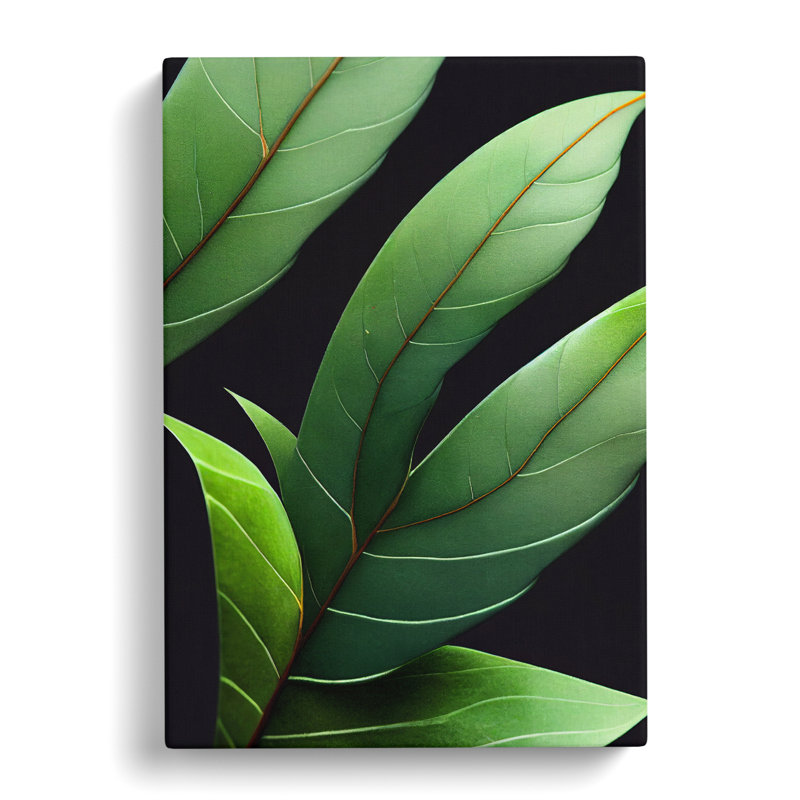 Flowing Leaves - Wrapped Canvas Print, 50cm H x 35cm W x 3cm D
