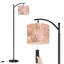 Lampe sur pied à arc avec abat-jour réglable Nature debout sur un palmier tropical tropical abstrait dessiné à la main