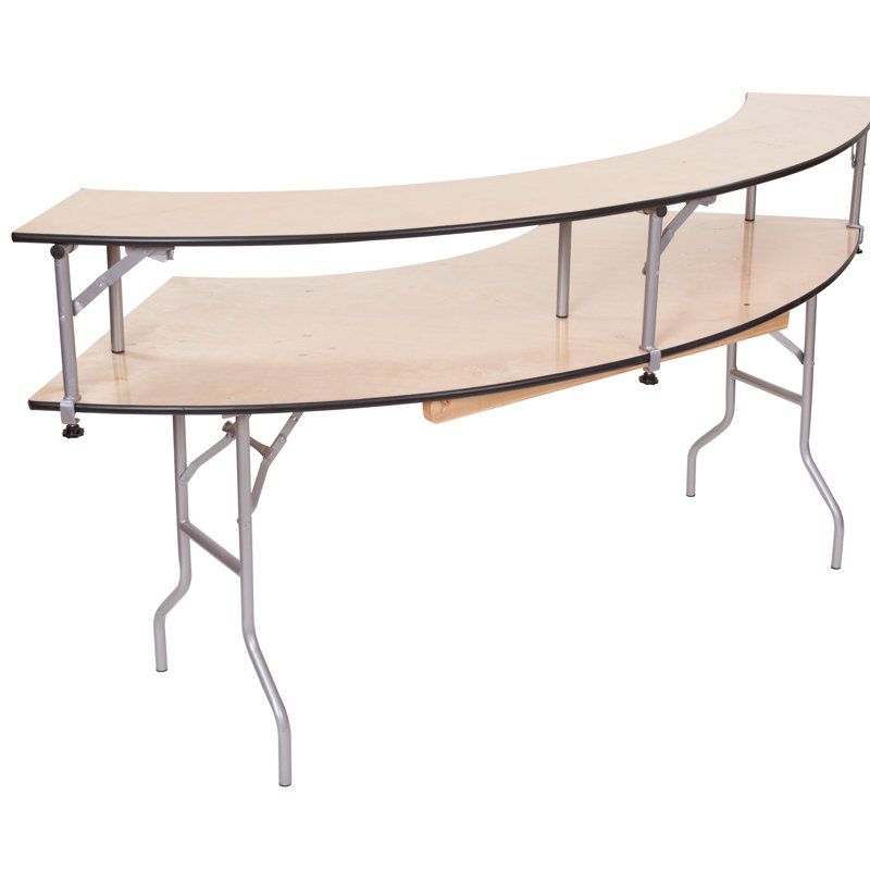 Rehausse de bar semi-circulaire en plastique 60 po WFT (arche extérieure 92 po, bout à bout 84 po), Rebord en caoutchouc