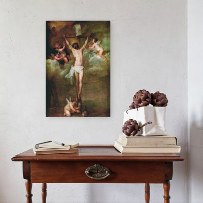 Christ Attended By Angels Holding Chalices Classic Contemporary Wall Art Print by Peter Paul Rubens - 1 Piece Wrapped Canvas Wall Art