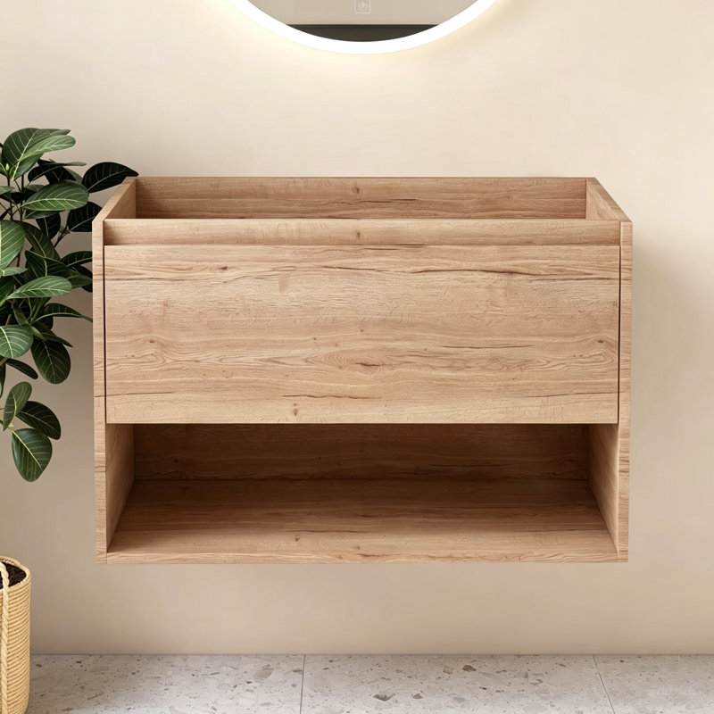 30" Wall-Mounted Single Bathroom Vanity Base Only