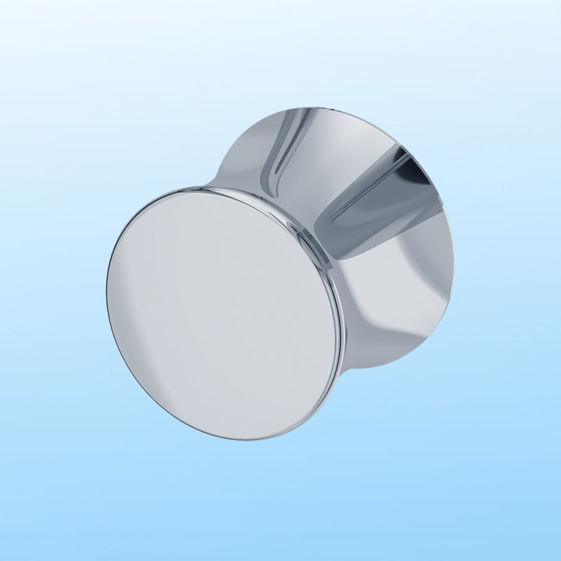 Emile Mushroom Knob, Polished Chrome
