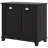 HOMCOM Dual Tilt Out Laundry Hamper Cabinet