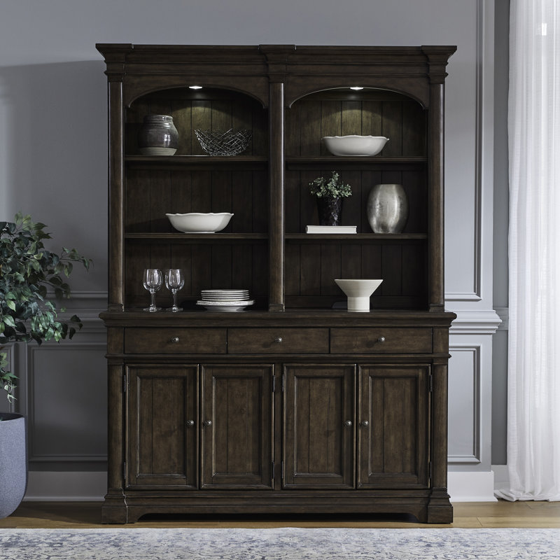  Huche et buffet Tawona avec éclairage à DEL tactile