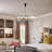 6 Lights Dimmable Round Black Crystal Chandelier