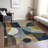 Machine Washable Indoor/Outdoor Chantille ACN1124 Blue Rug-109489899
