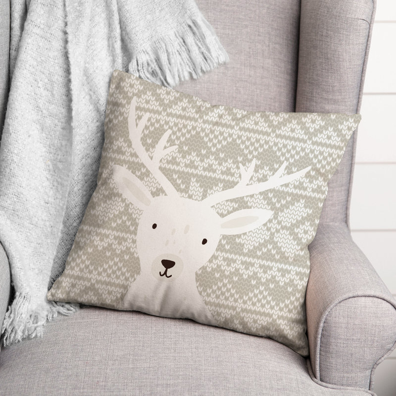 Abstract Snowflakes Throw Pillow Q
