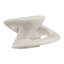 Sculpture circulaire abstraite en résine pour la décoration intérieure - Figurine décorative pour salon ou bureau - Blanche-202960183