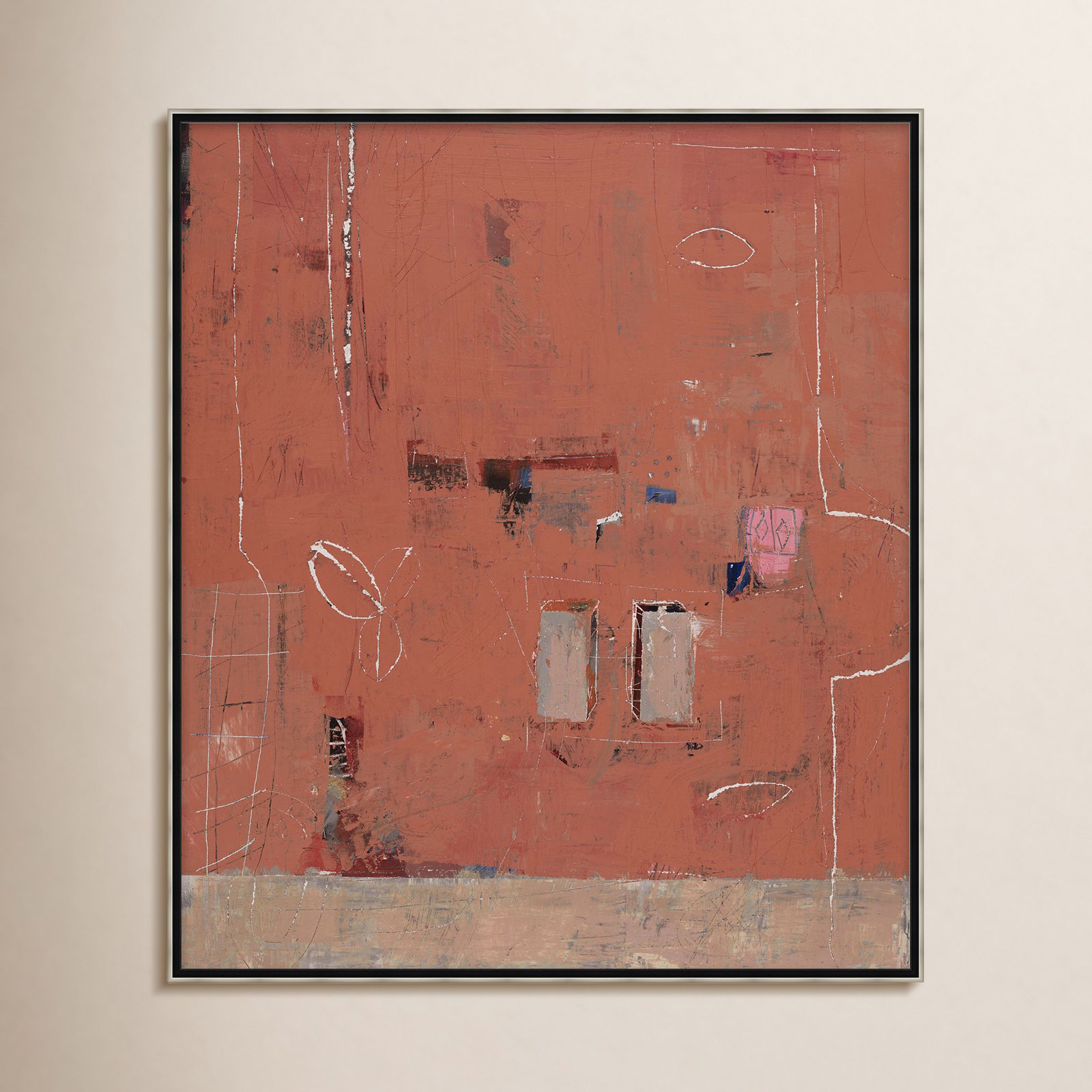 Neo Terracotta "Neo Terracotta 2" Print, 50.25" H x 43.25" W