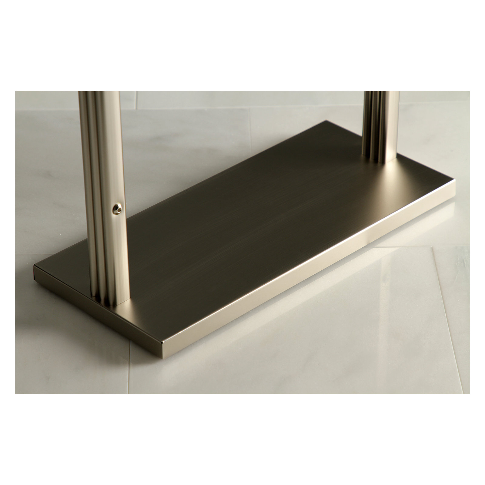 Kingston Brass Edenscape Freestanding Y-Style Towel Rack, Brushed Nickel