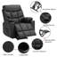 Fauteuil de massage inclinable chauffant en similicuir-1748360973