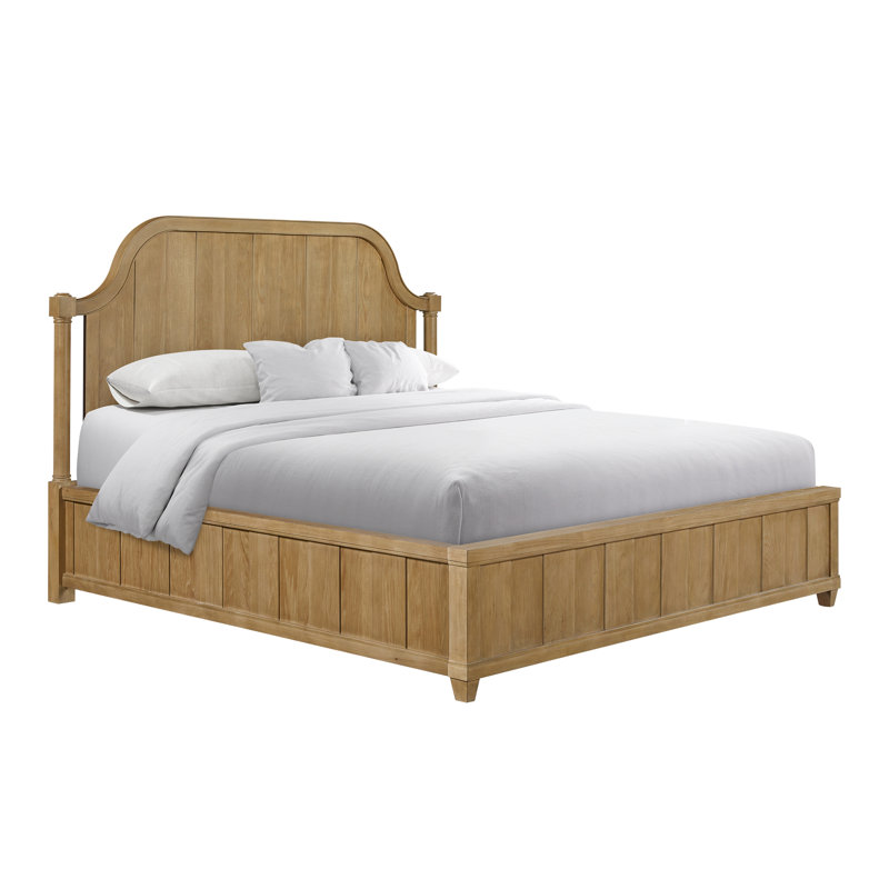 Très grand lit à panneau avec planches - Anacardier, Très grand lit