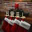 5" Silver Sparkle NOEL Stocking Holders, 4-Pieces