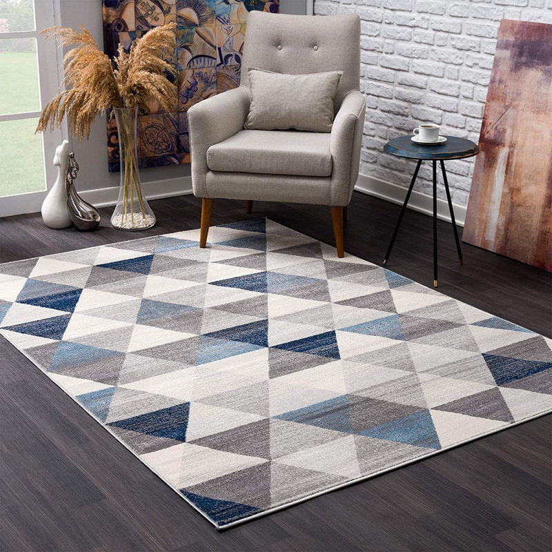 Aston-James Geometric Indoor Rug, Rectangle 8' x 11'
